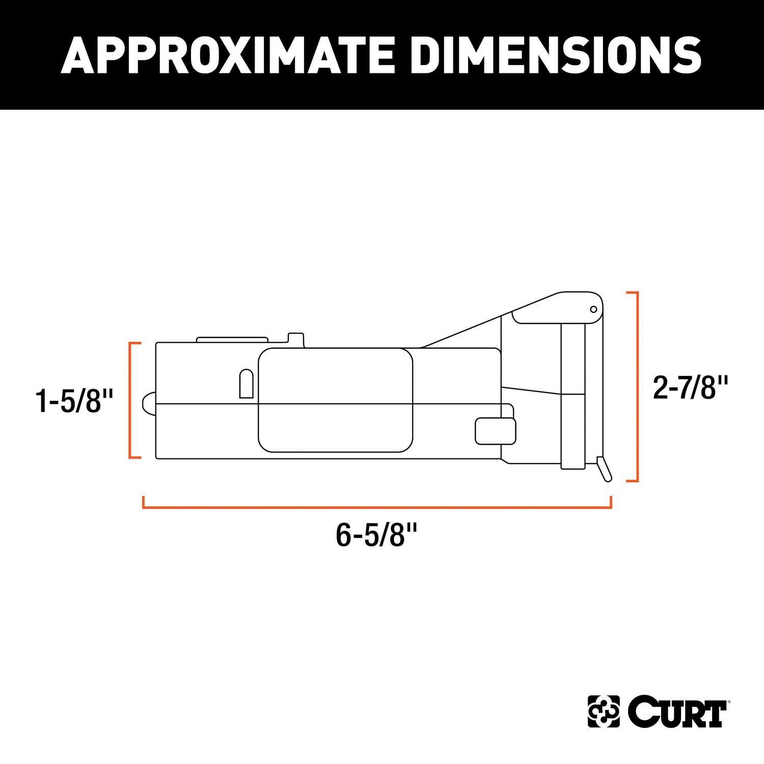 CURT Echo 7 Way Brake Control Connector 6.63 in.