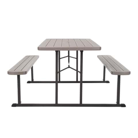 Lifetime 6ft Commercial Brown Folding Table 1pc