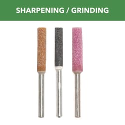 Dremel 5/32, 3/16, 7/32 in. Aluminum Oxide Cylindrical Grinding Stone 3 pk