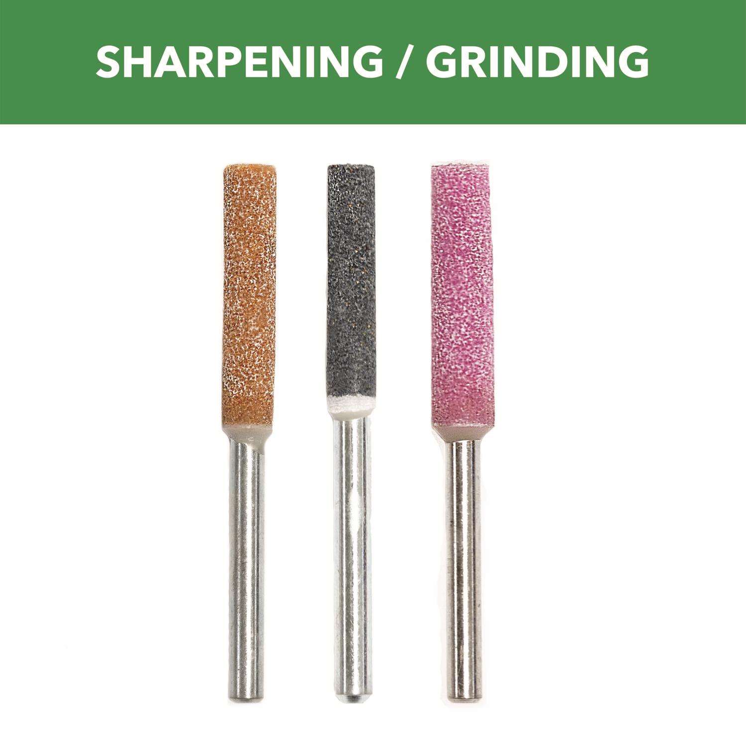 Dremel 5/32, 3/16, 7/32 in. Aluminum Oxide Cylindrical Grinding Stone 3 ...