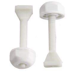 Plumb Pak Toilet Bolt Set White Plastic