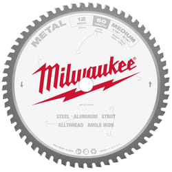 Milwaukee 12 in. D X 1 in. Carbide Tipped Circular Saw Blade 60 teeth 1 pk
