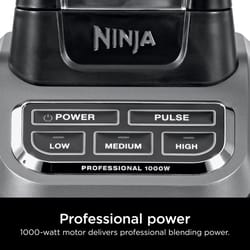 Ninja Black Metal/Plastic Blender 72 oz 3 speed