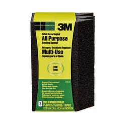 3M 4-7/8 in. L X 2-7/8 in. W X 1 in. 120 Grit Fine Single Angle Sanding Sponge