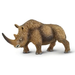 Safari Ltd. Wild Safari Woolly Rhino Toy Brown