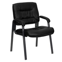 Flash Furniture Black Leather Reception Chair