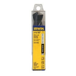 Irwin 1-5/32 in. X 6 in. L High Speed Steel Drill Bit Straight Shank 1 pc