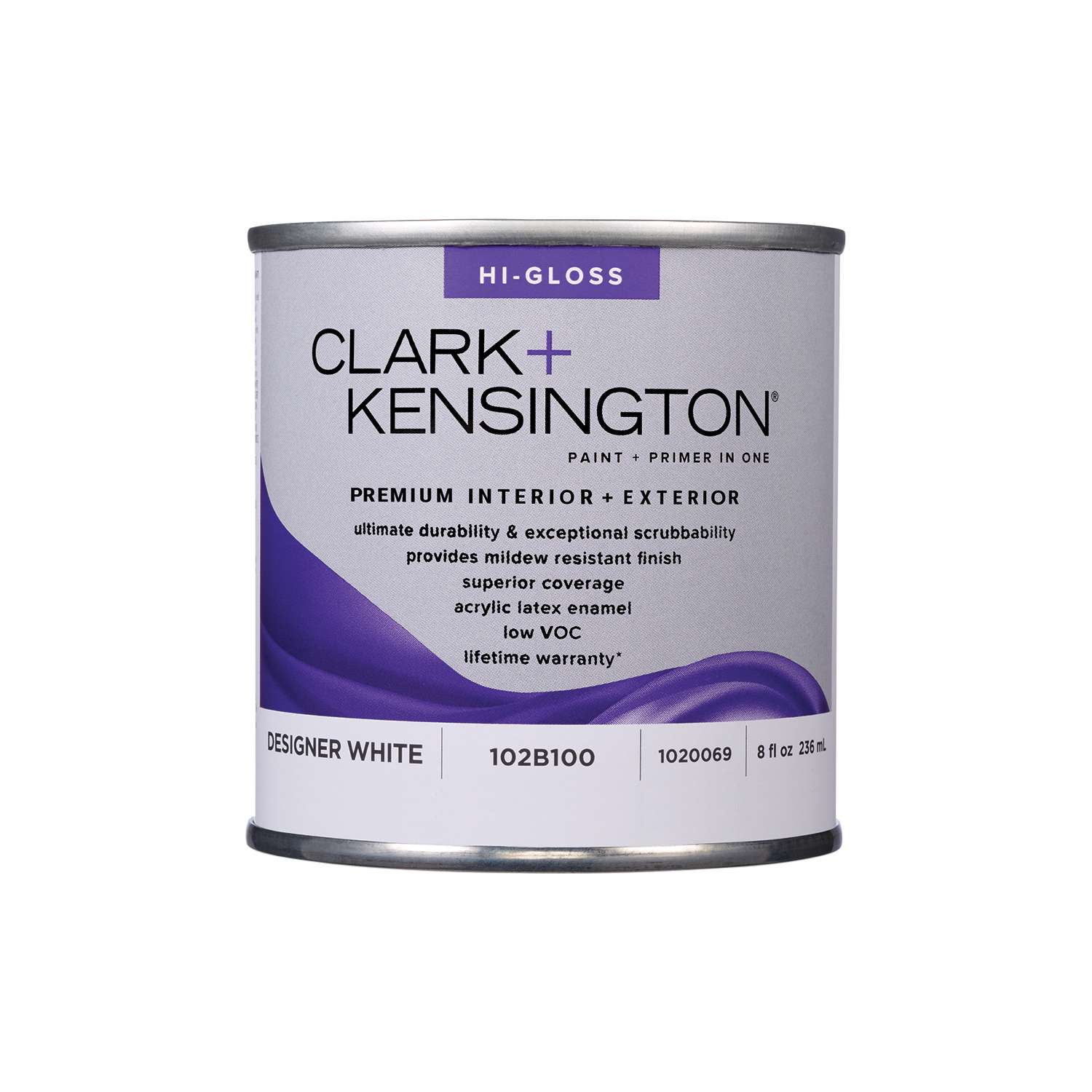 Clark+Kensington High-Gloss Designer White Premium Paint Exterior and ...