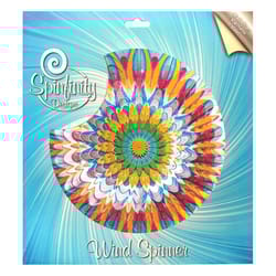 Spinfinity Designs Multi-color Stainless Steel 12 in. Mandala Floral Large Outdoor Spinner