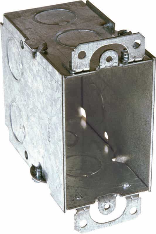 Raco 3 in. Rectangle Steel Electrical Box Gray Ace Hardware