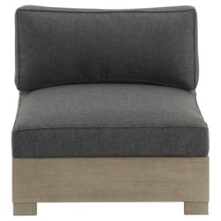 Signature Design by Ashley Citrine Park Brown Wood Frame Armless Chair Gray