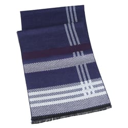 Mad Man Noble Reversible Scarf Light Blue/Navy One Size Fits All