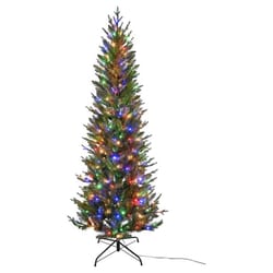 Celebrations 1-2 Tree 7 ft. Slim LED 350 ct Majestic Fraser Fir Color Changing Christmas Tree