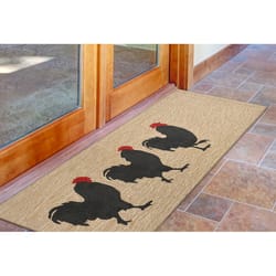 Liora Manne Frontporch 2 ft. W X 5 ft. L Natural Novelty Polyester Runner Rug