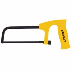 Stanley 6 in. Hacksaw Black/Yellow 1 pc