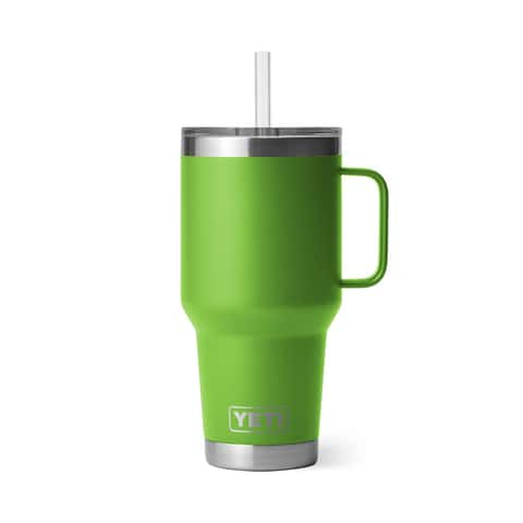 Yeti Rambler Mug with Straw Lid - 35 oz - Camp Green