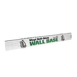 M-D BUILDING PRODUCTS 4 in. H X 0.08 in. W X 48 in. L Self-Stick Silver Vinyl Wall Base