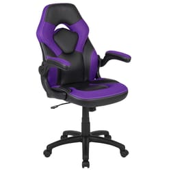 Flash Furniture X10 Purple Leather/Mesh Swivel Chair