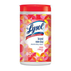 Lysol Brand New Day Mango & Hibiscus Disinfecting Wipes 80 pk