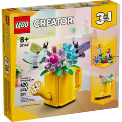 LEGO Creator Creator Flowers in Watering Can ABS Plastic Multicolor 420 pc