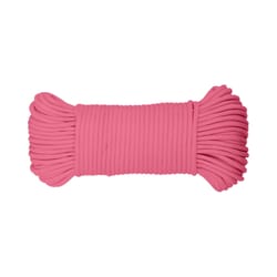 Koch Industries 5/32 in. D X 100 ft. L Pink Diamond Braided Paracord Rope