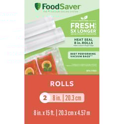 FoodSaver Clear Vacuum Sealer Roll 2 pk