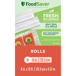 FoodSaver Clear Vacuum Sealer Roll 2 pk