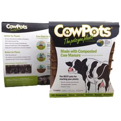 CowPots 1 Cells 2.88 in. H X 3 in. W X 1.88 in. L Seed Starting Pot 12 pk