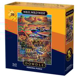 Dowdle Wild, Wild West Personal Puzzle Cardboard/Paper Multicolored 210 pc