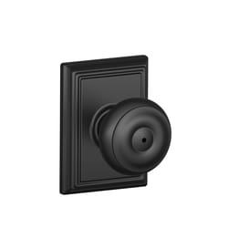 Schlage F Series Georgian/Addison Matte Black Privacy Knob Right or Left Handed