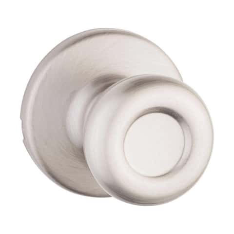 Kwikset Tylo Satin Nickel Passage Door Knob Right or Left Handed Kwikset Tylo Satin Nickel Passage Door Knob Right or Left Handed