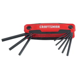 Craftsman 1/4 SAE Fold-Up Hex Key Set 9 pc