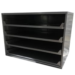 Gray Metal Parts Cabinet