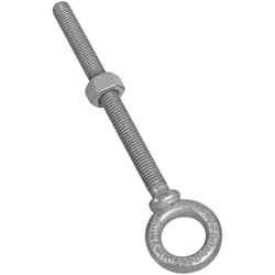 National Hardware 1/2 in. X 6 in. L Hot Dipped Galvanized Steel Eyebolt Nut Included