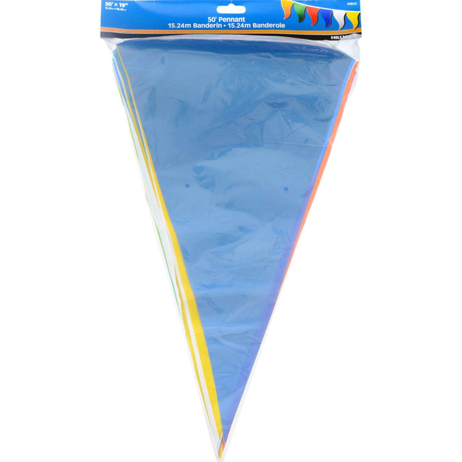 U.S. Made Blue & Yellow Poly Pennant Strings by American Flags Express