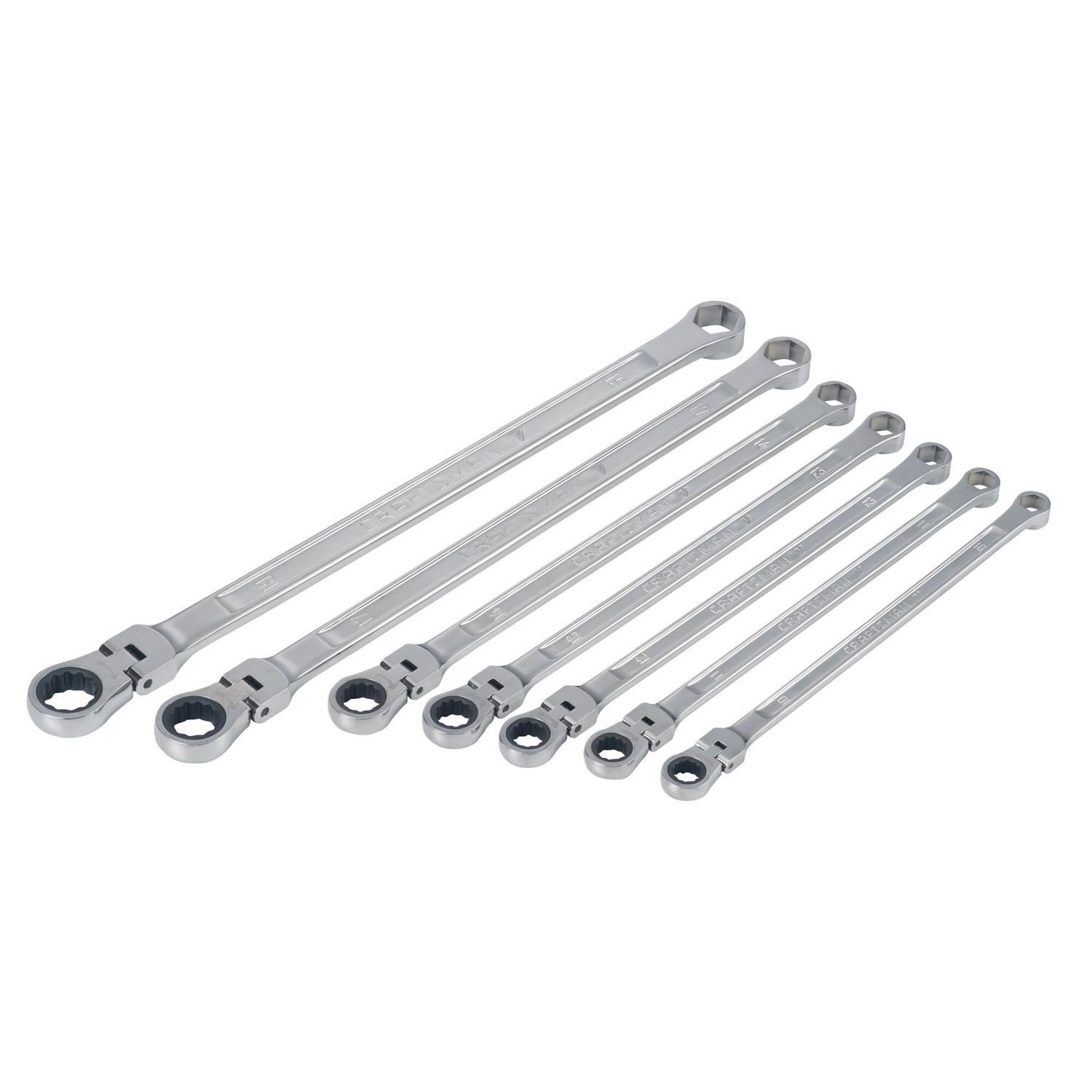 Craftsman V-Series Metric Extra Long Flex Head Box Wrench Set 7 pc Sansujyuku sansujyuku.com