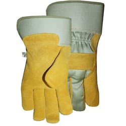 Midwest Quality Gloves M Split Leather Brown/Tan Gloves