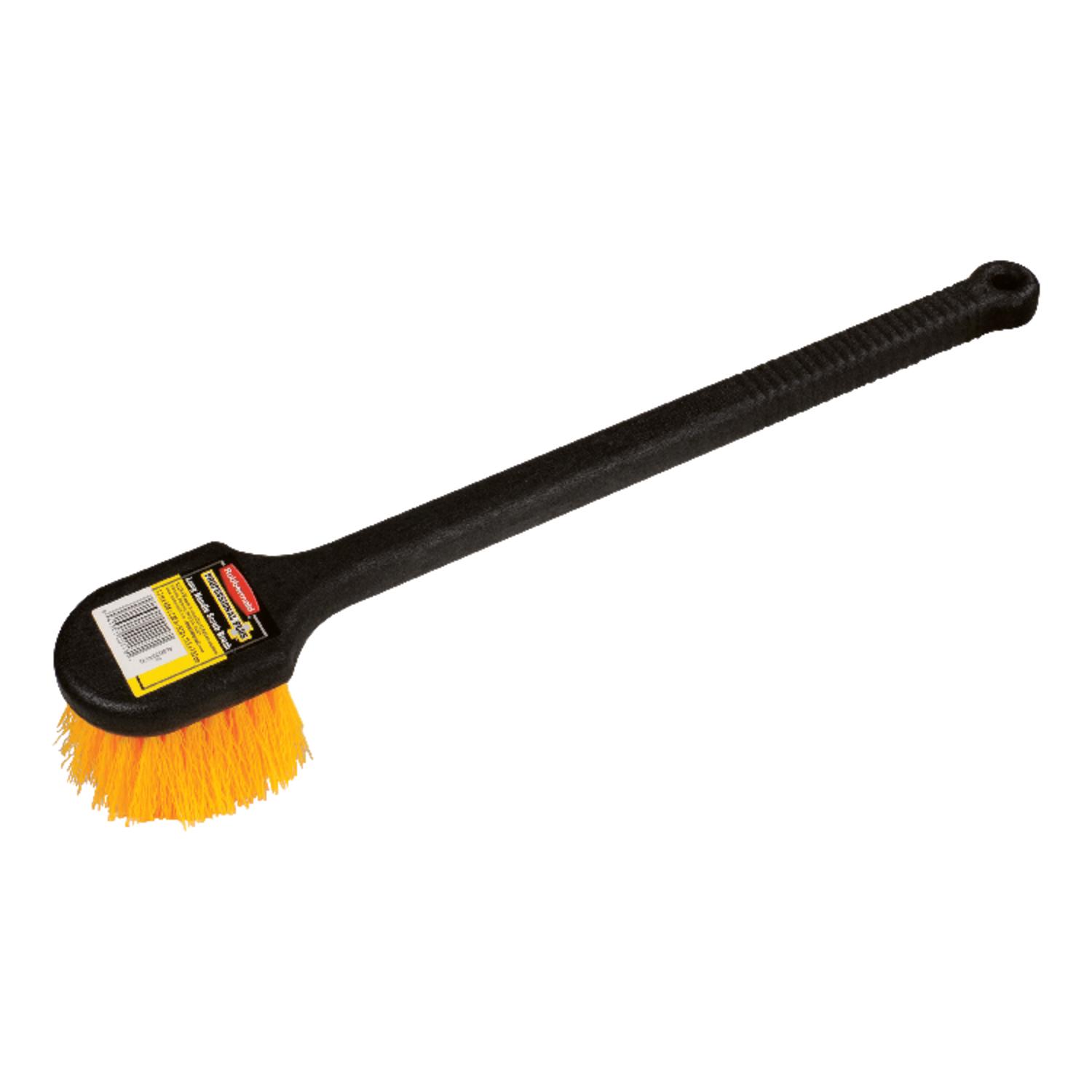 UPC 041301001181 product image for Rubbermaid Long Handle 3-1/2 in. W Plastic Scrub Brush | upcitemdb.com