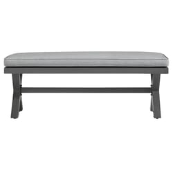 Signature Design by Ashley Elite Park Gray Aluminum Frame Casual Bench Light Gray