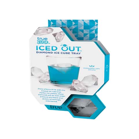 Iced Out Diamond Ice Cube Mold Makes 6