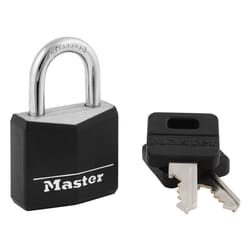 Master Lock 1-3/16 in. W Vinyl Covered 4-Pin Cylinder Padlock Keyed Alike