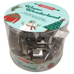 Handstand Kitchen Winter Wonderland Christmas Cookie Cutter Set Stainless Steel 12 pc