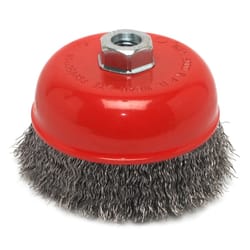 Forney 5 in. D X 5/8 in. Crimped Steel Cup Brush 8000 rpm 1 pc