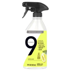 9 Elements Lemon Scent Bathroom Cleaner Liquid 18 oz