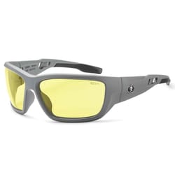 Ergodyne Skullerz Baldr Safety Glasses Yellow Lens Gray Frame 1 pc
