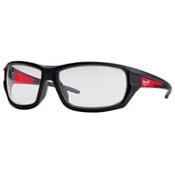 Milwaukee Anti-Fog Performance Safety Glasses Clear Lens Black/Red Frame 1 pc