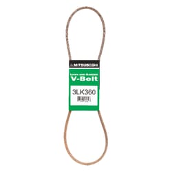Mitsuboshi Super KB 3LK360 V-Belt 0.38 in. W X 36 in. L For Snow Blowers