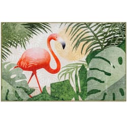 Olivia's Home 22 in. W X 32 in. L Multicolored Havana Flamingo Polyester Rug