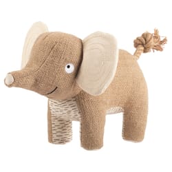 Pet Shop by Fringe Studio Brown Elephant Dog Toy 1 pk