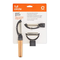 Full Circle Peel Good Hardened Stainless Steel 3-in-1 Peeler